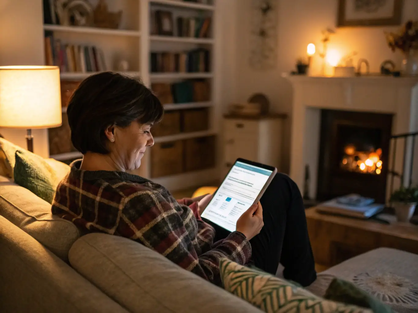 An image showing a person completing a survey on their tablet, illustrating the ease and accessibility of earning money through survey and task platforms.